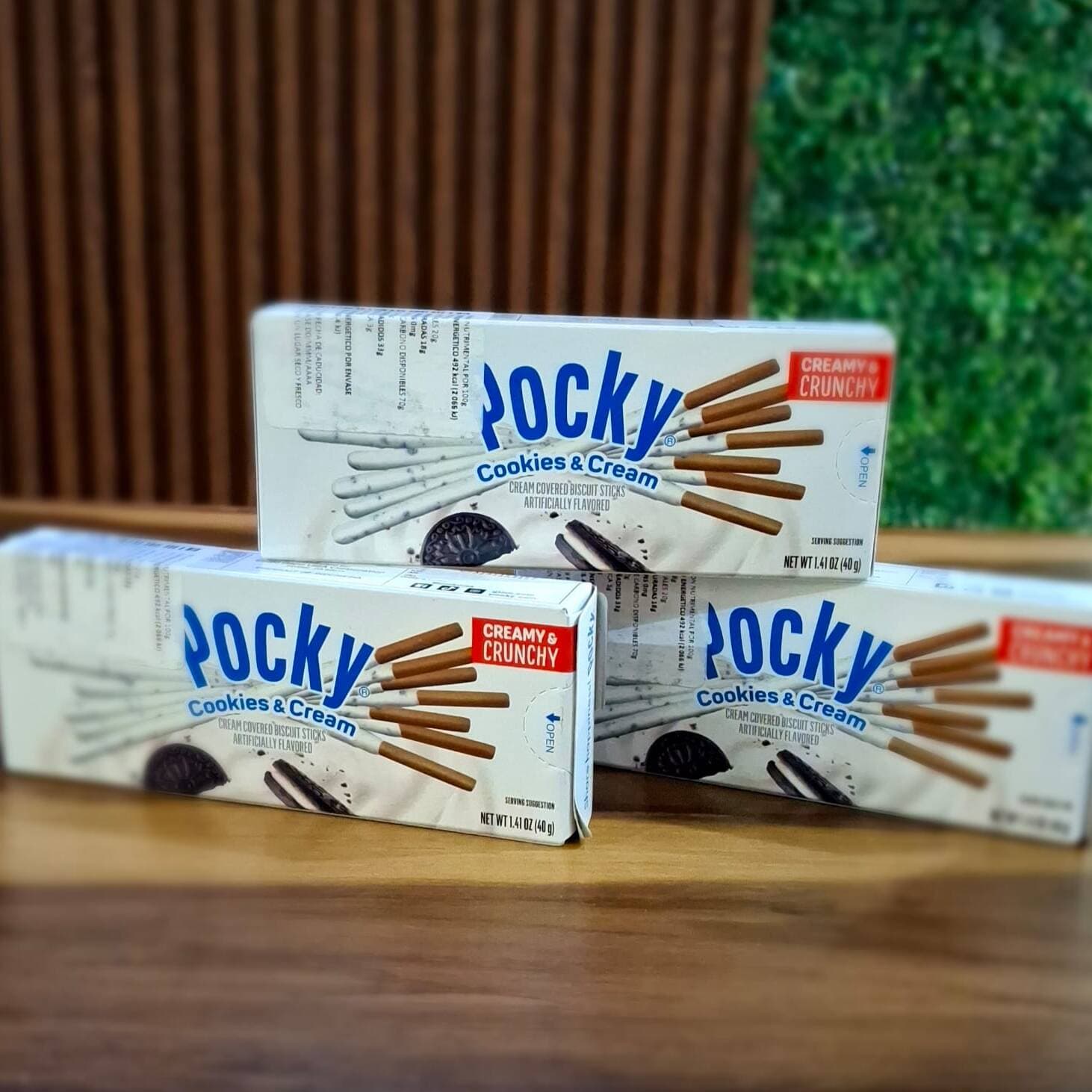 Pocky cookies cream
