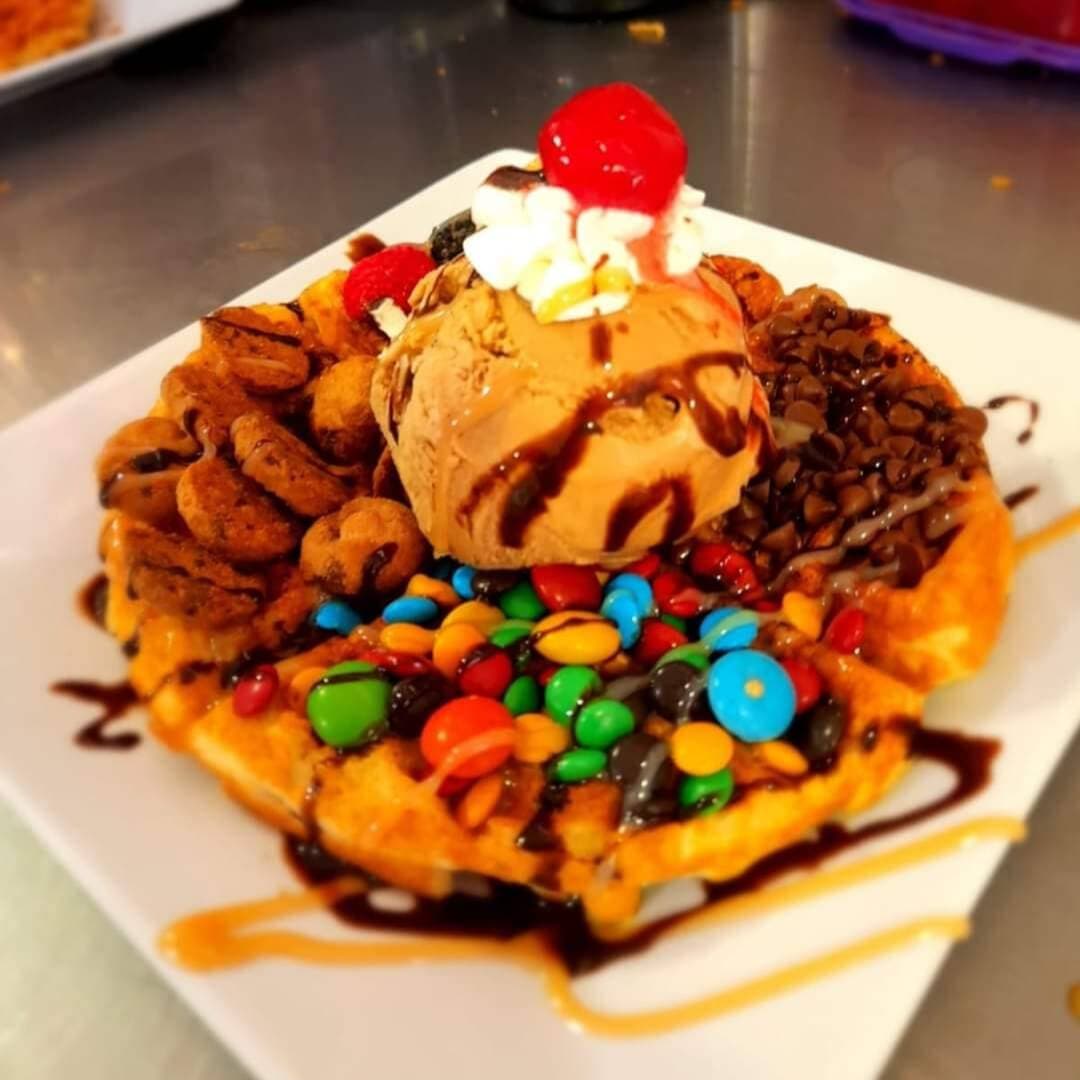 Wafle al Gusto 4 Toppings