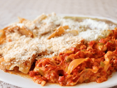 Chilaquiles con alambre