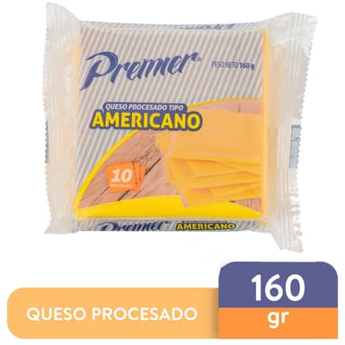Queso amarillo 10 unidades premier