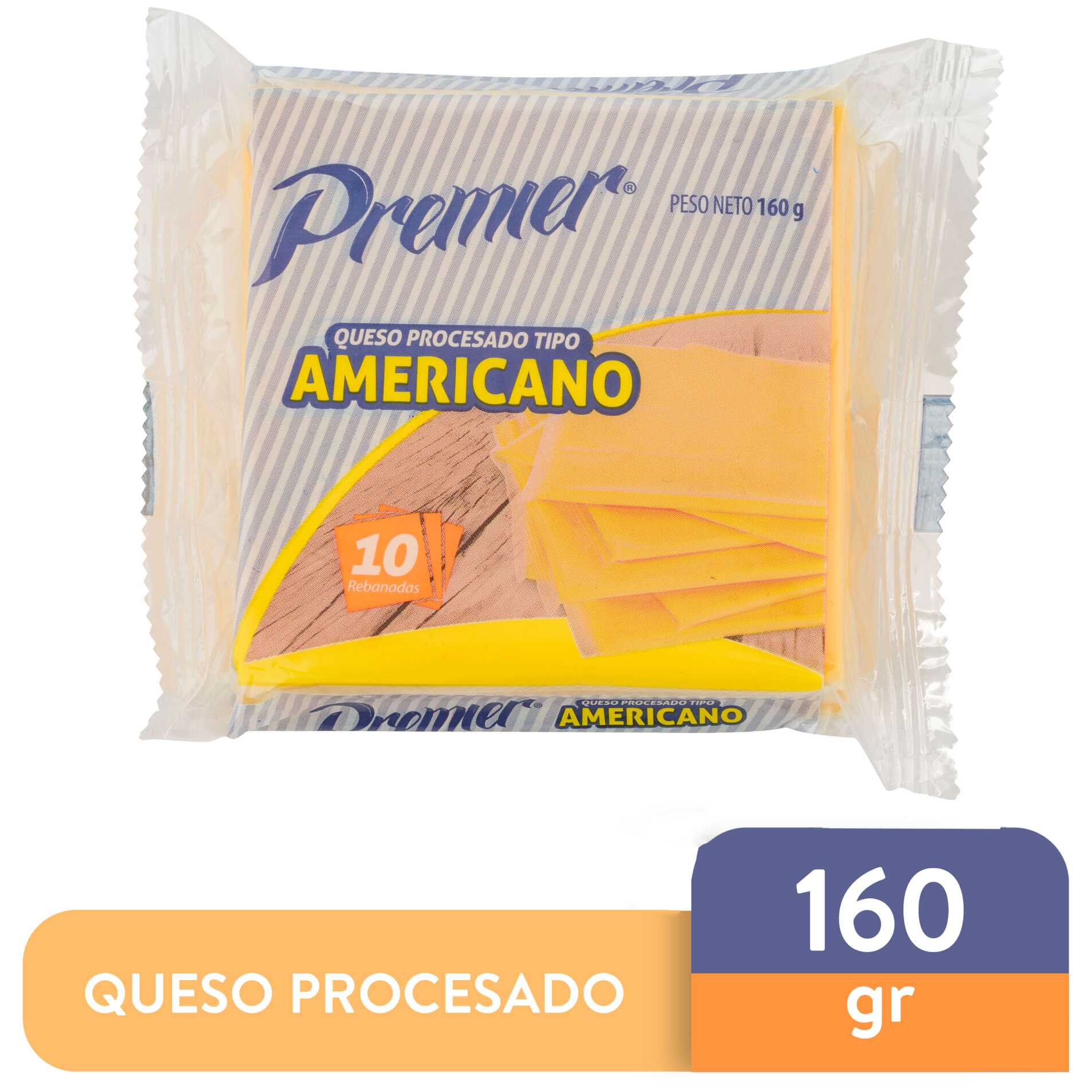 Queso amarillo 10 unidades premier
