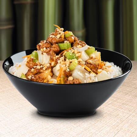 Bowl - Pollo Almendrado (con cacahuate)