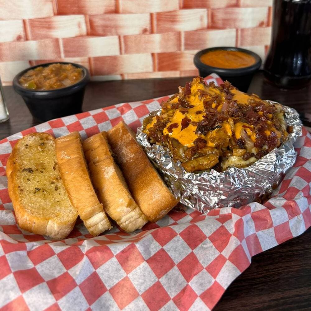Papa rellena de Suadero