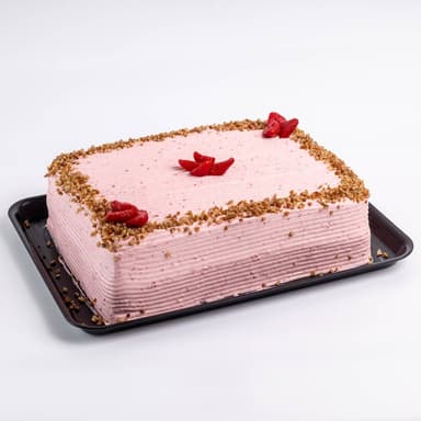 Pastel Grande de Fresas con Crema Tres Leches