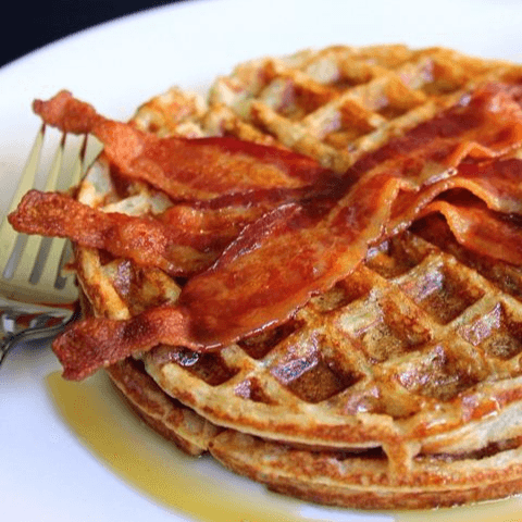 Waffle con Tocino