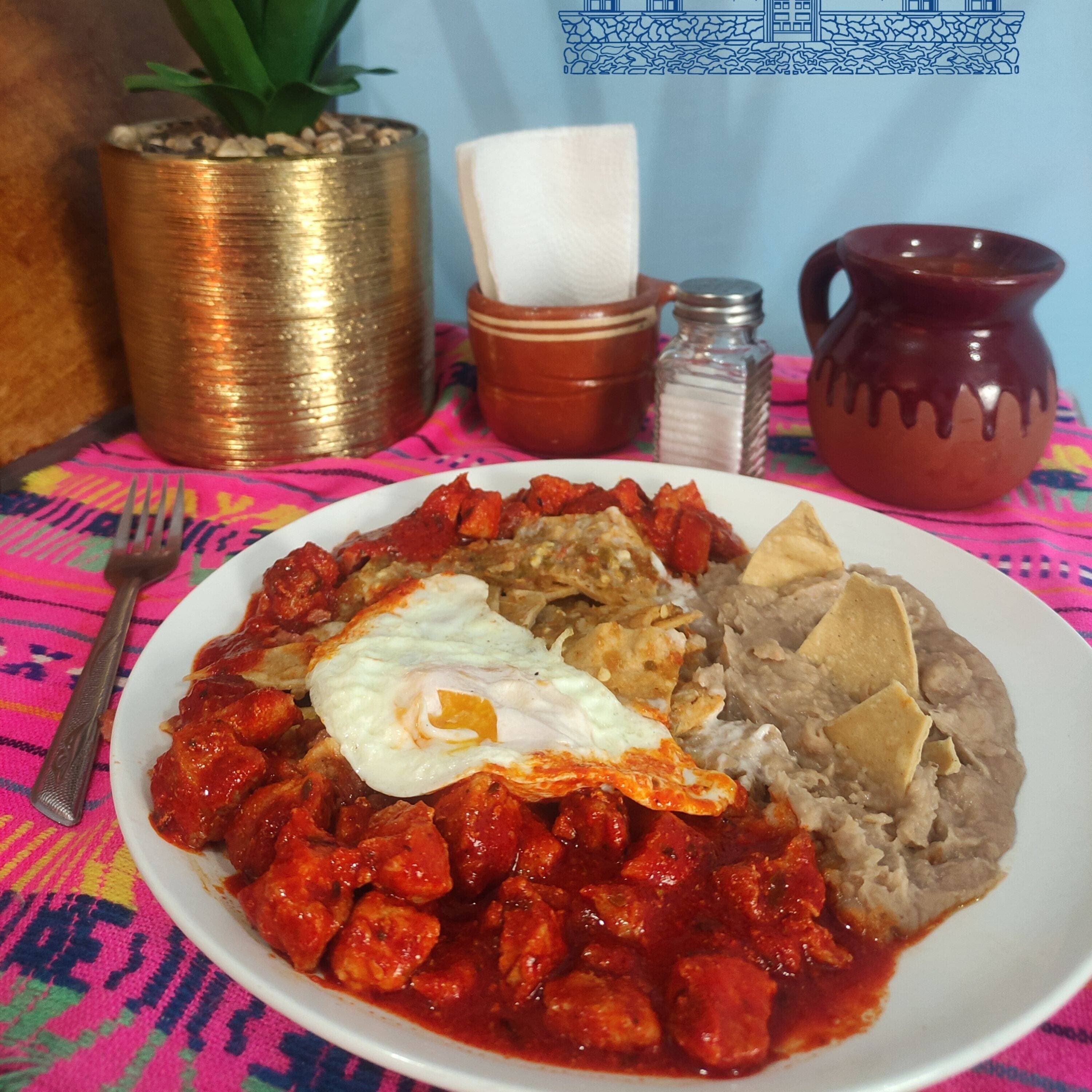Chilaquiles Rancheros Con Asado
