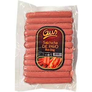 SALCHICHA GUS PAVO HOT DOG GRANEL 250 GR