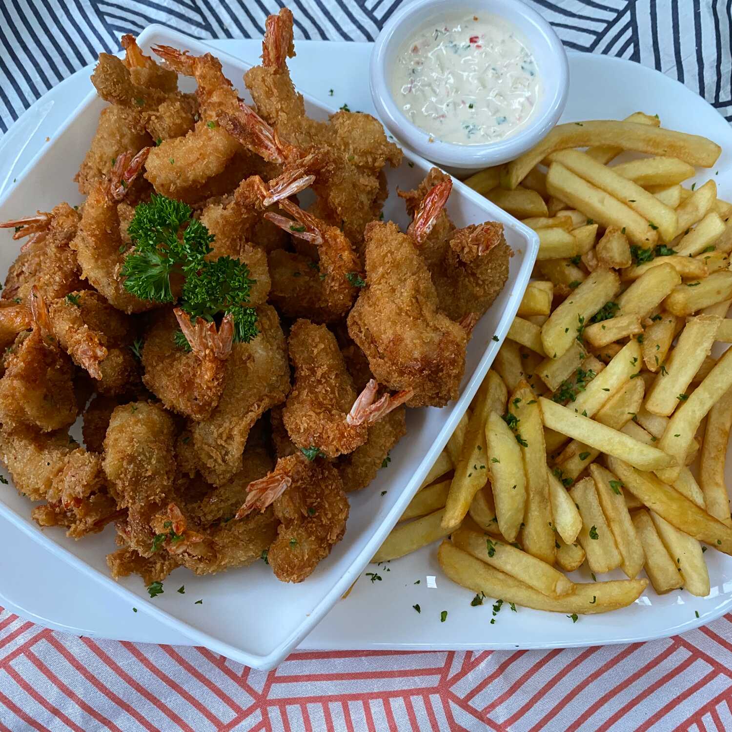 CAMARONES EMPANIZADOS PARA DOS