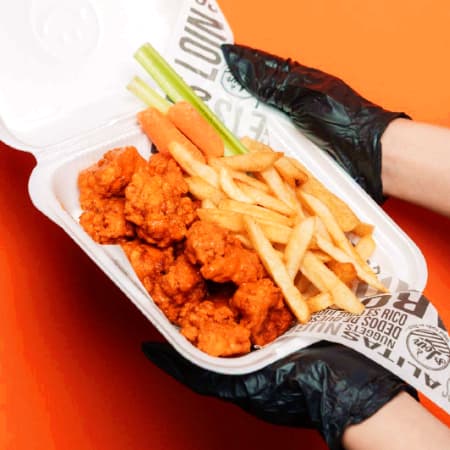 Boneless Individuales con papas