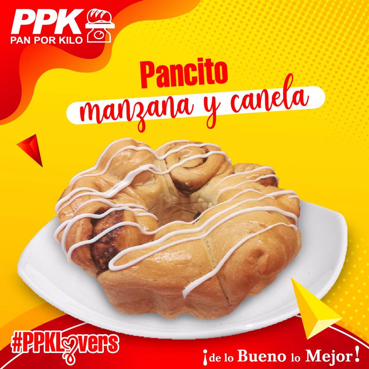 Pan con Manzana y Canela Grande