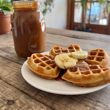 Waffle Con Cajeta