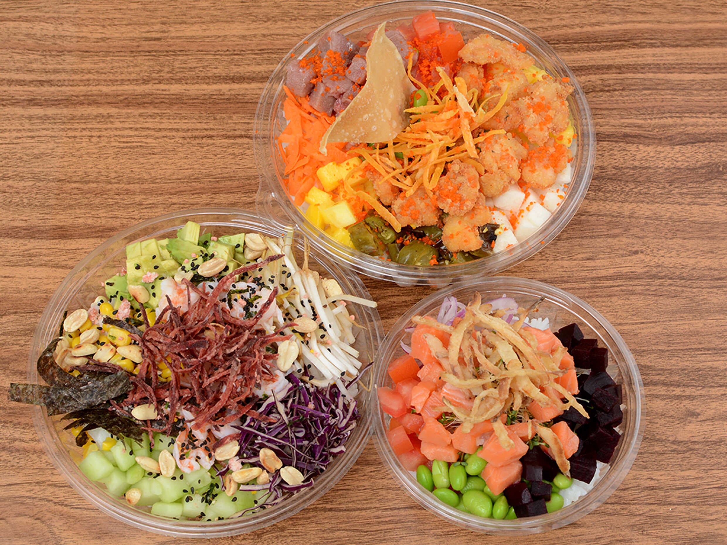 Poke Pokes sushi bowls