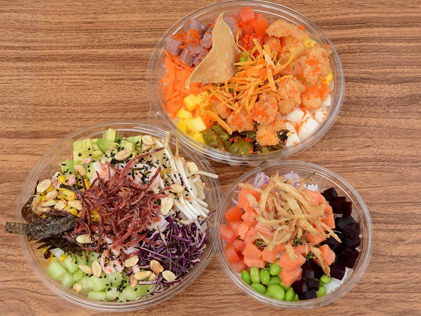 Poke Pokes sushi bowls