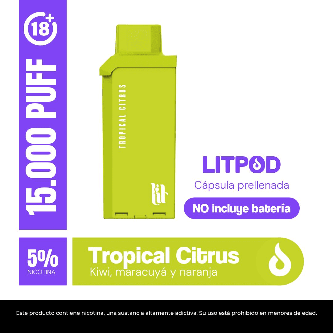 Litpod Capsula: TROPICAL CITRUS 5%