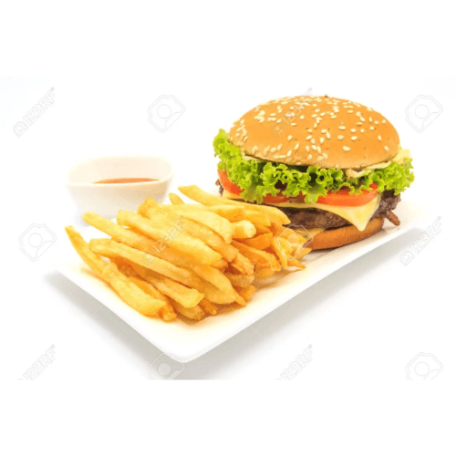 Hamburguesa Sencilla con Papas y Refresco