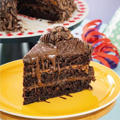 Porción torta de chocolate