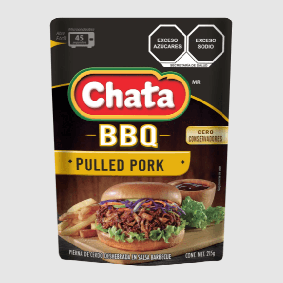 CHATA BBQ PULLED PORK POUCH 215G 1/14