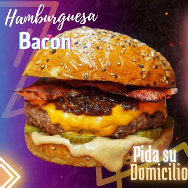Hamburguesa Bacón + Papas Ala Francesa