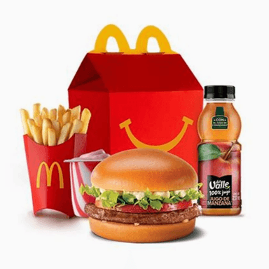 Cajita Feliz Hamburguesa con Lechuga y Jitomate