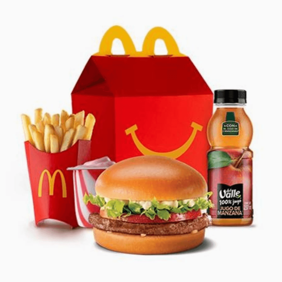 Cajita Feliz Hamburguesa con Lechuga y Jitomate