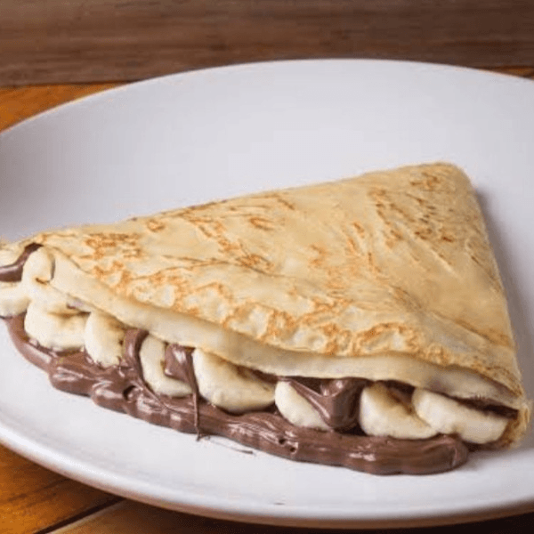 Crepa de Duvalin con Plátano. Granillo de Chocolat