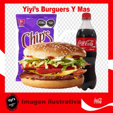 Combo-Texana Papas y Refresco 600 Ml