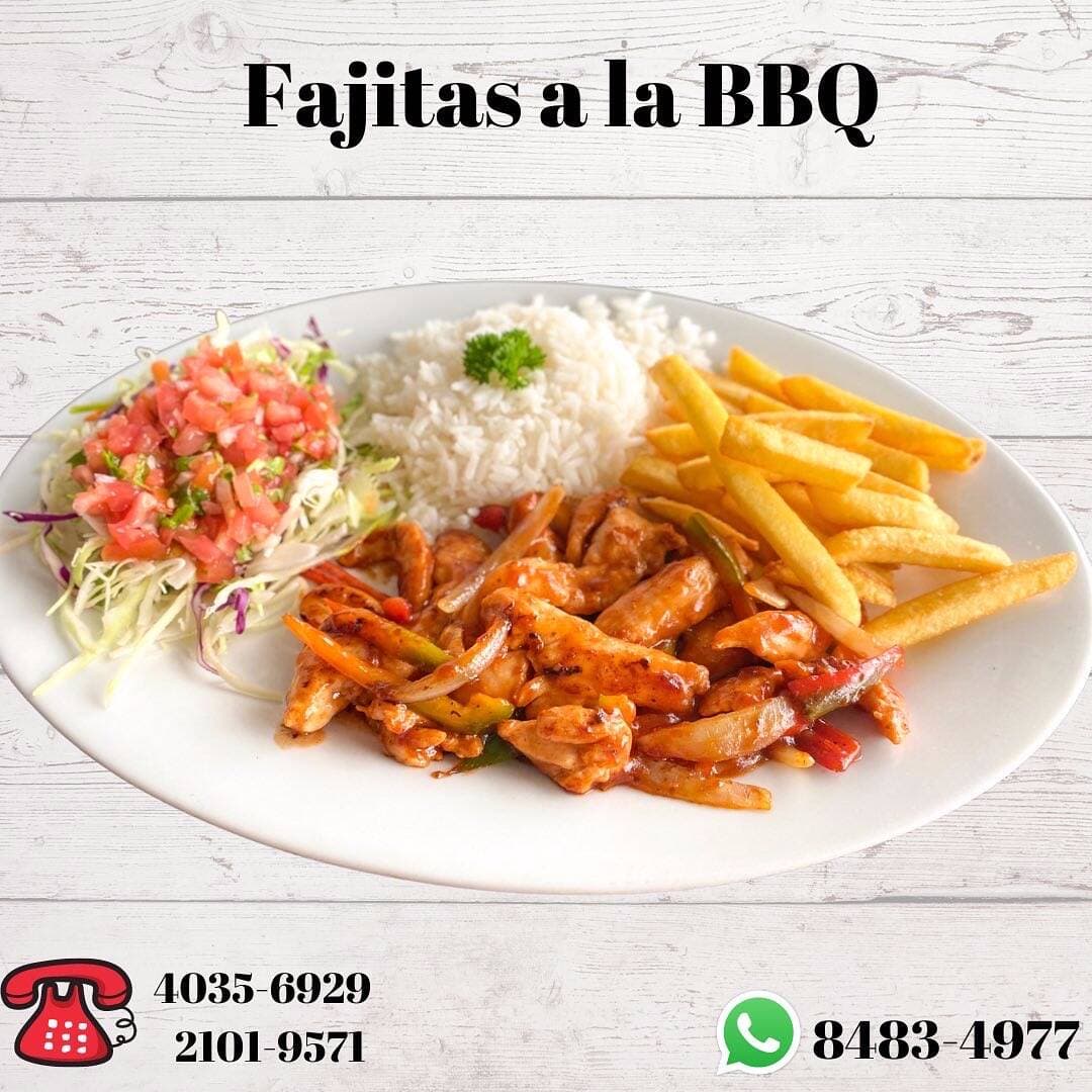 Fajitas plancha a la BBQ