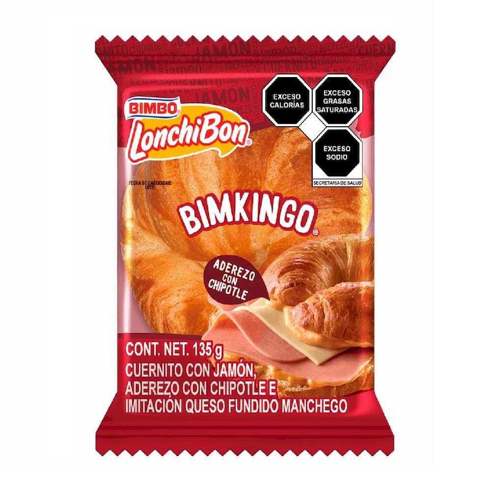 Cuernito Lonchibon Jamon y queso 135g