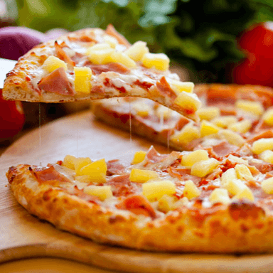 Pizza Hawaiana mediana # 14 ( 35 cm )