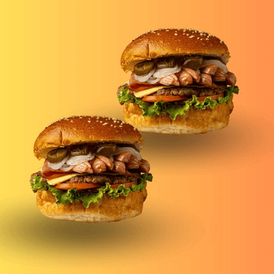 2 Hamburguesas Porki