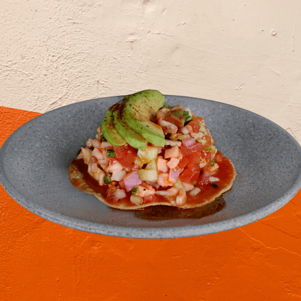 Tostada de Ceviche de Pescado