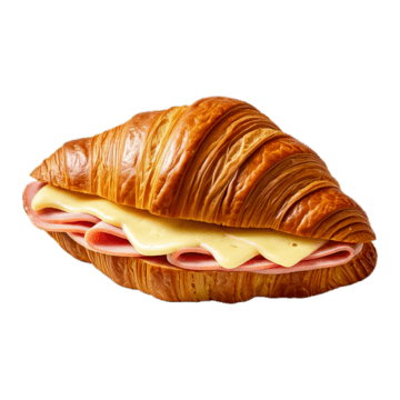 1 Croissant + 1 Cappuccino 16 Oz