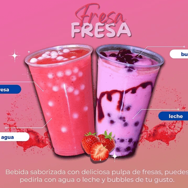 Smoothie fresa base agua