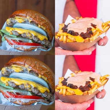 Hamburguesa Doble+Papas Secretas