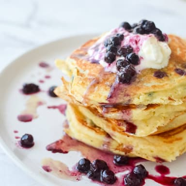 HOT CAKES LEMÓN-BLUEBERRY (KETO)