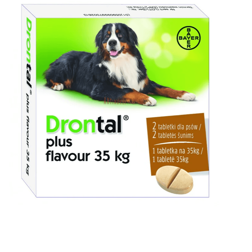 Drontal Plus+Sabor 1 Tableta=35Kg
