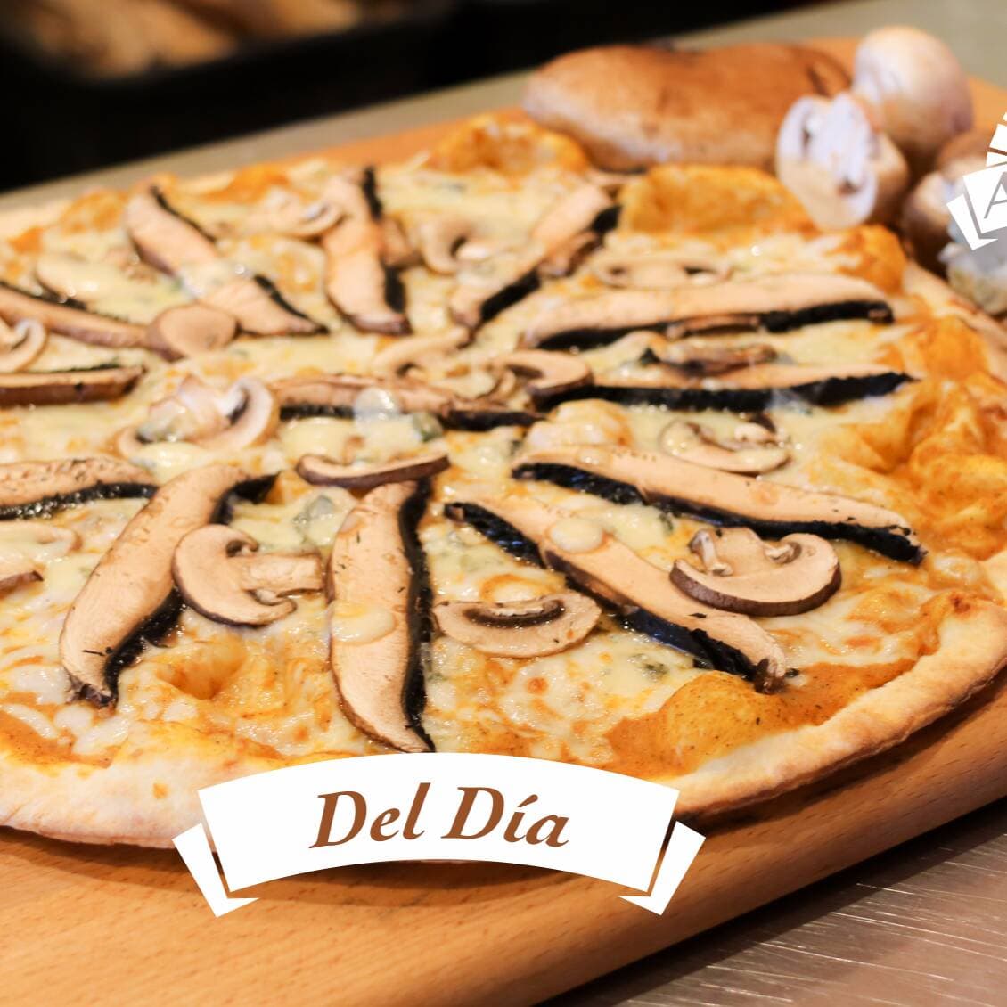 Pizza Portobello del Dia Personal