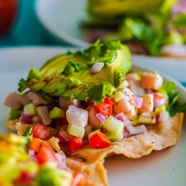 Tostada de Pescado