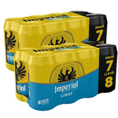 2 Pack IMPERIAL LIGTH 7+1 350 ML C/U