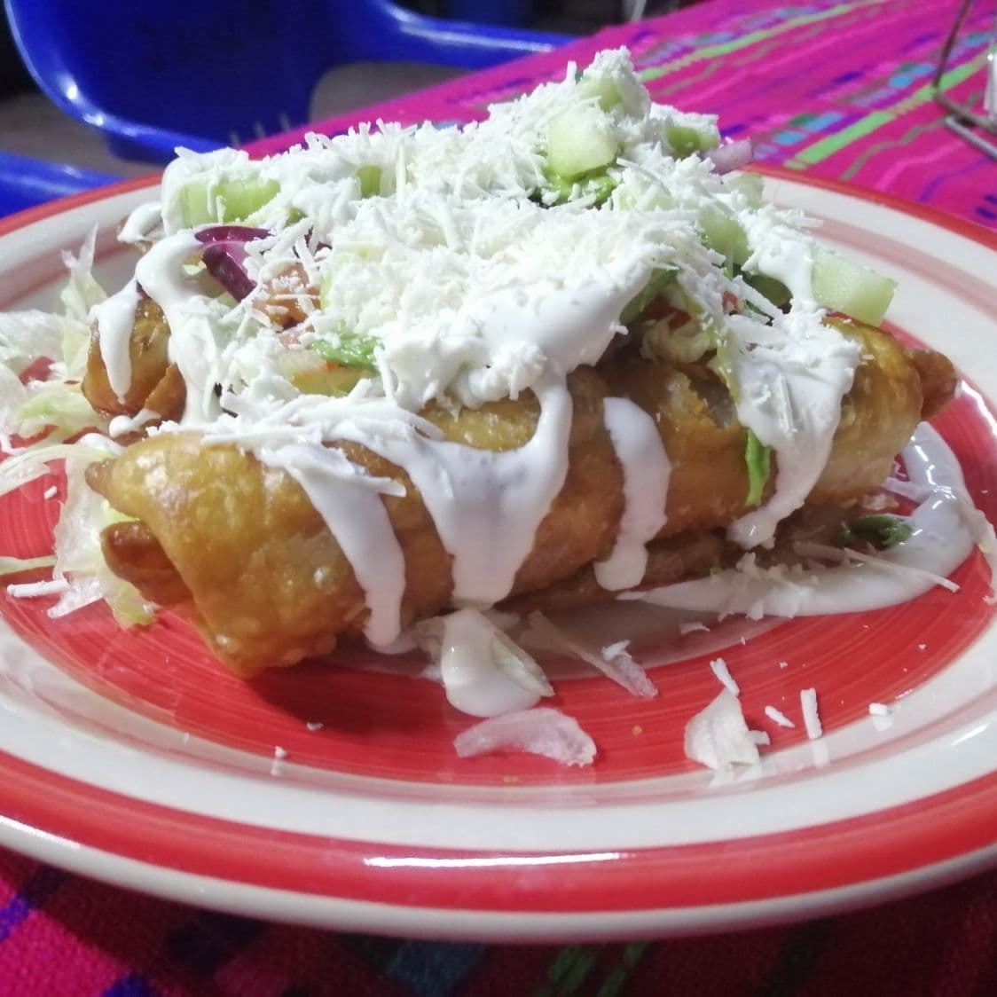 Chimichanga + Sope + Agua Fresca