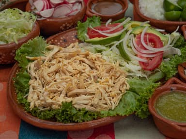 Bistec o Pollo Desmenuzado