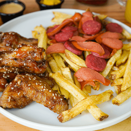 Salchiwings BBq