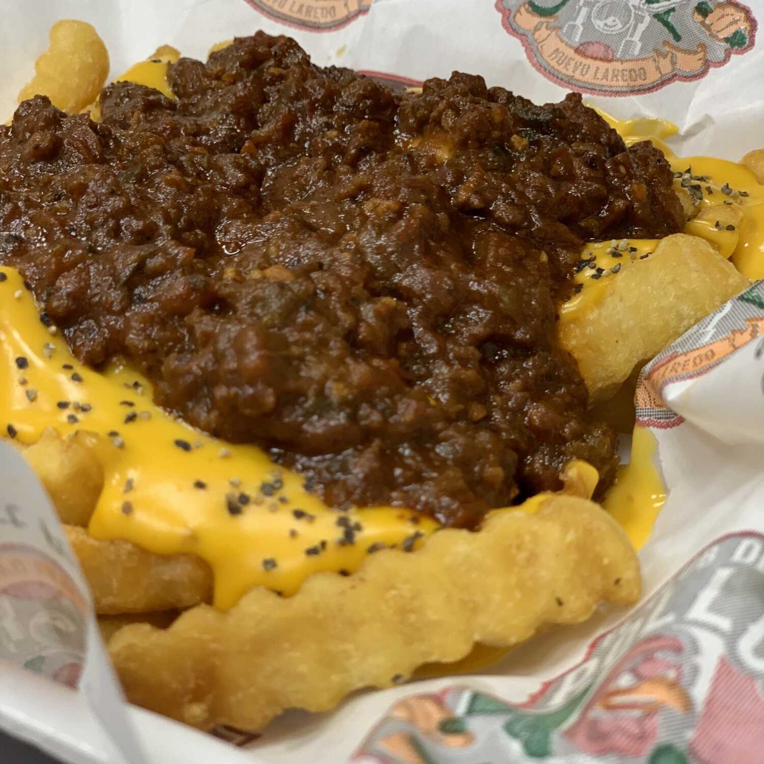 Papas con Queso y Tocino