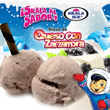 Helado de Queso con Zarzamora  5 Litros