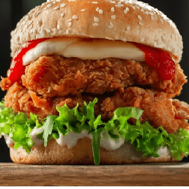 Hamburguesa de Pechuga Empanizada