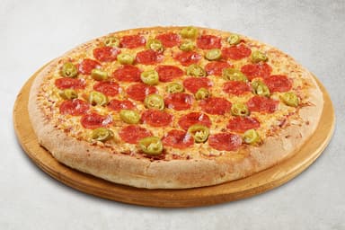 Pizza de Pepperoni y Jalapeño