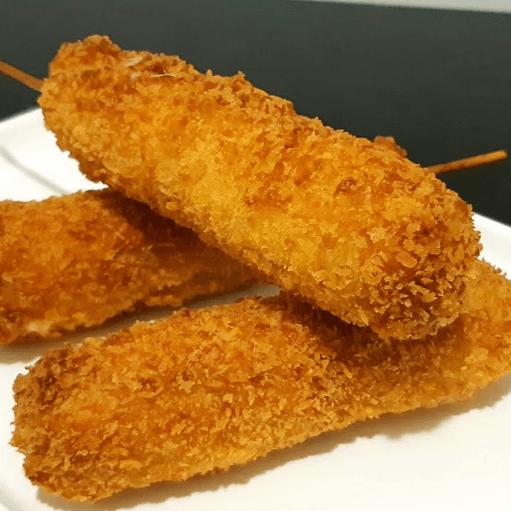 Brocheta de Camarón con Philadelphia