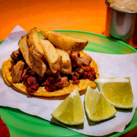 Taco de vampiro con papas
