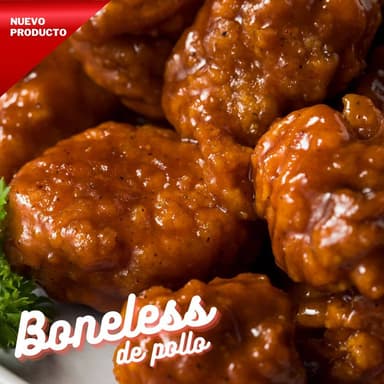 5 piezas boneless de pollo BBQ