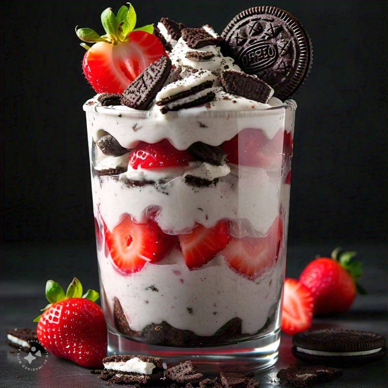 Fresas con crema Pierre Cardin